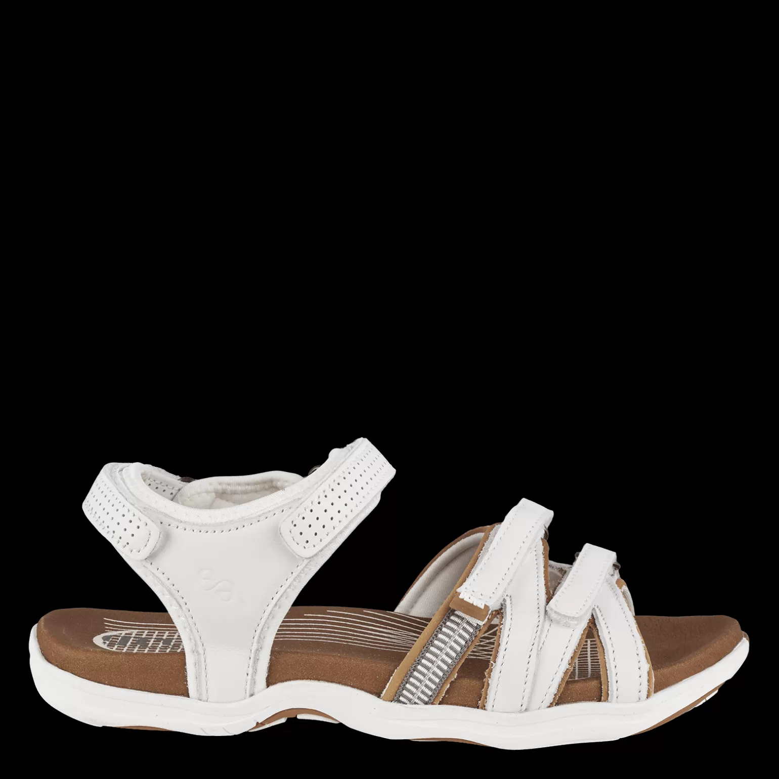 Cheap CORSICA CAIA - WHITE Dame Sandaler med svangstøtte | Sandaler med flad sål