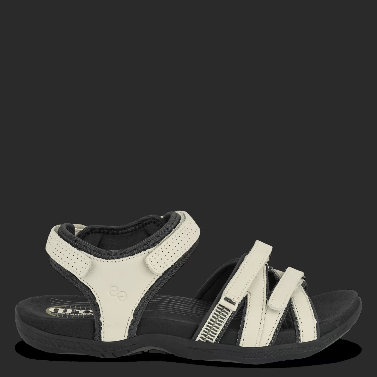 Clearance CORSICA COCO - CREAM WHITE Dame Sandaler med svangstøtte | Sandaler med flad sål