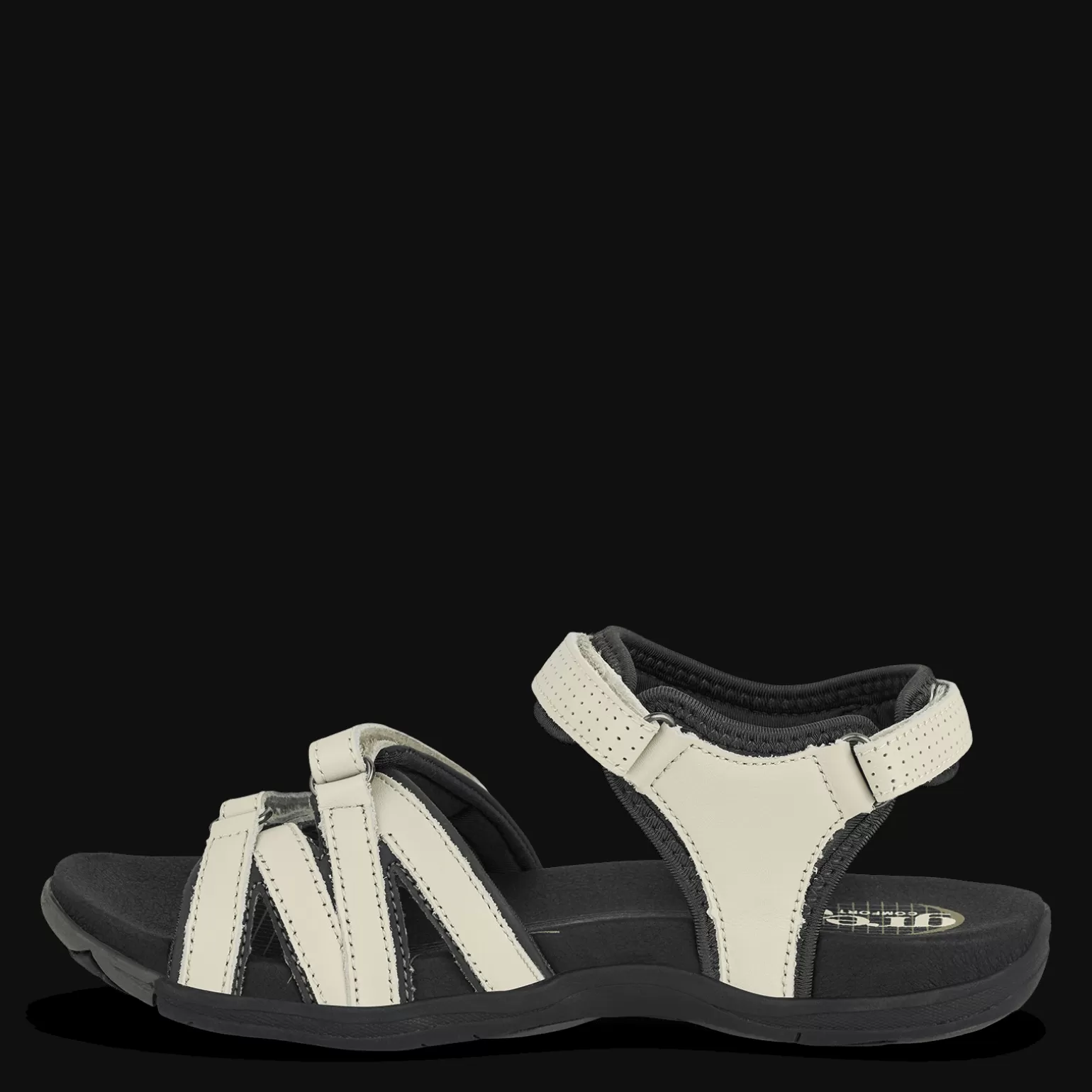Clearance CORSICA COCO - CREAM WHITE Dame Sandaler med svangstøtte | Sandaler med flad sål