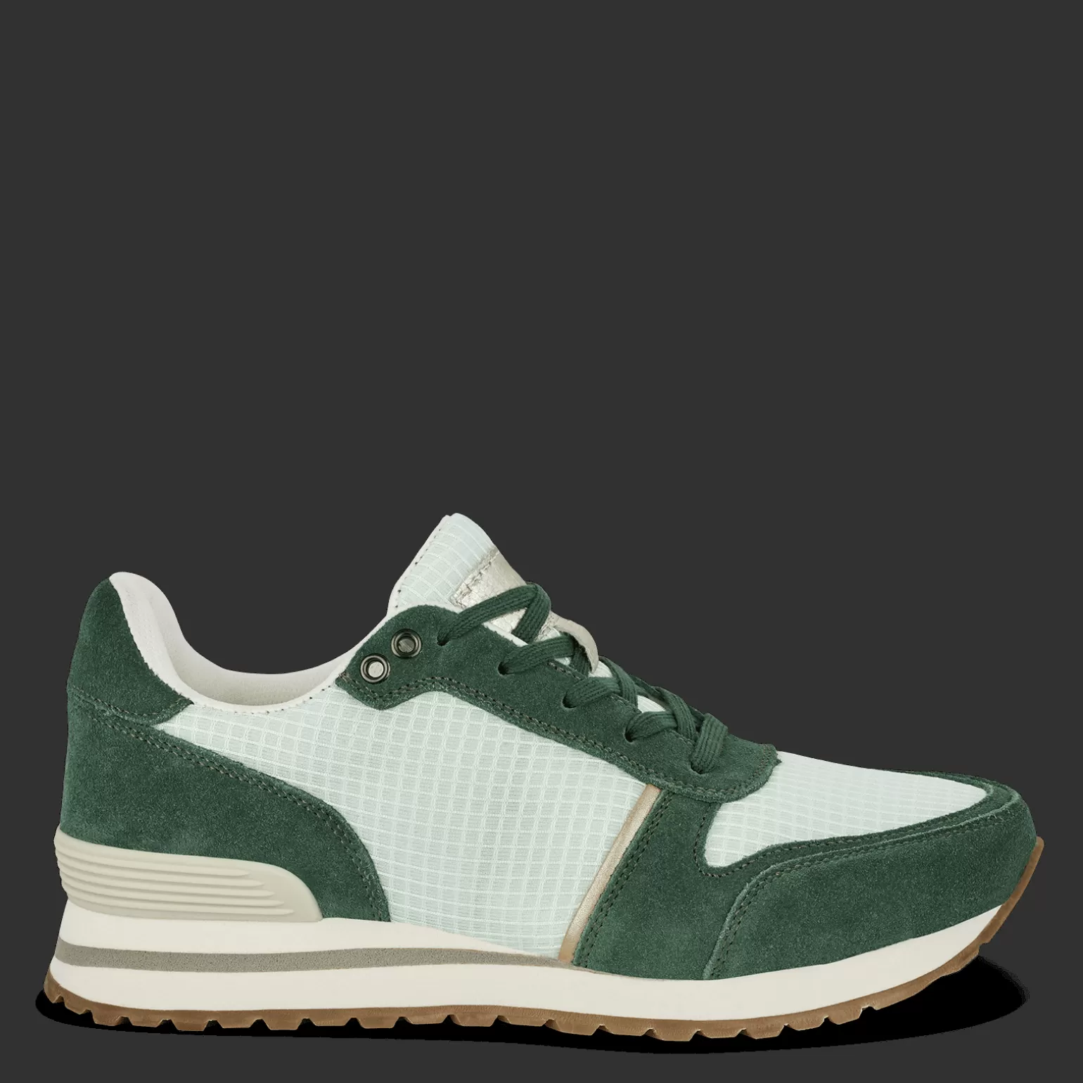 Store FREENESS FIONA - SEA GREEN Dame Snøresko | Sko med svangstøtte